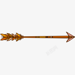 卡通部落文化的弓箭矢量图素材