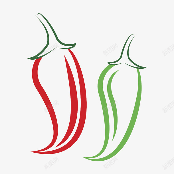 手绘的辣椒png免抠素材_新图网 https://ixintu.com png图形 png装饰 彩色 手绘 装饰 辣椒