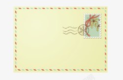 小清新邮票信封素材
