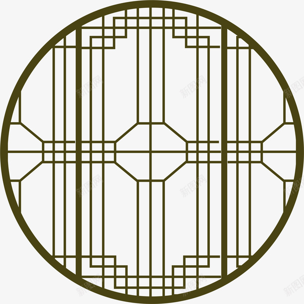 木质的文艺园林窗子png免抠素材_新图网 https://ixintu.com 园林窗 园林窗口 园林窗户 园林窗花 圆形 文艺园林窗子 木材