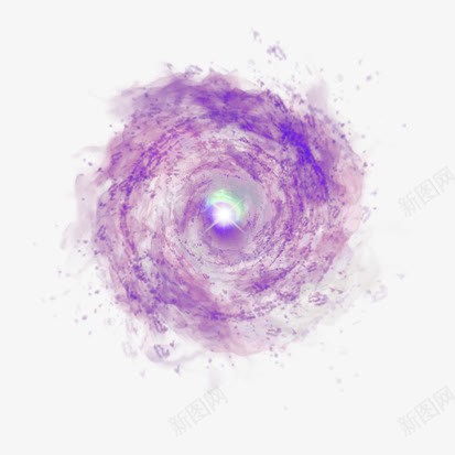 旋涡效果png免抠素材_新图网 https://ixintu.com 光效 动感 旋涡 紫色