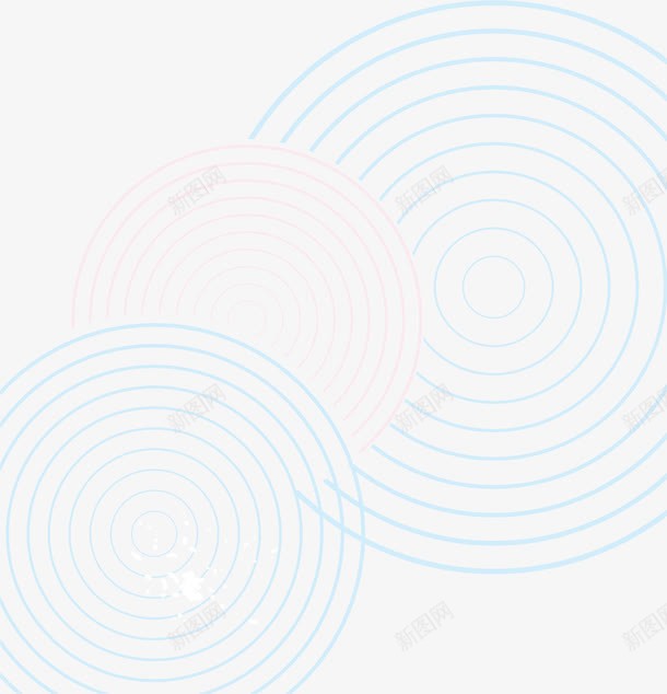 圆圈花纹png免抠素材_新图网 https://ixintu.com AI 卡通 圆圈 圆形 底纹 手绘 线条 花纹 蓝色