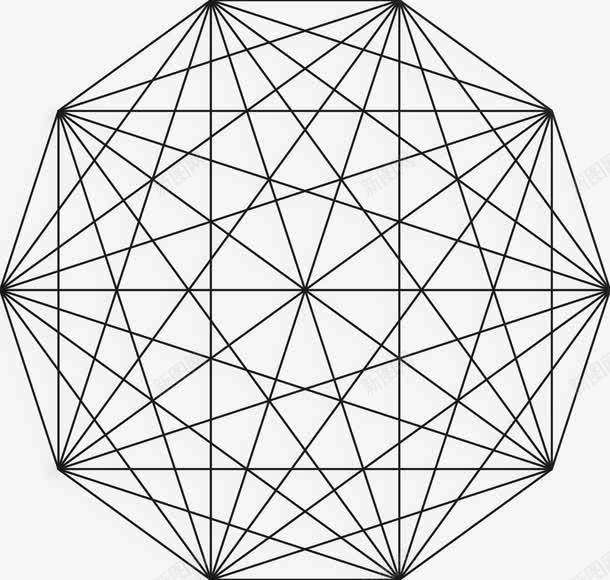 几何图形png免抠素材_新图网 https://ixintu.com 不规则图形 几何图形 线条图形 黑白线条