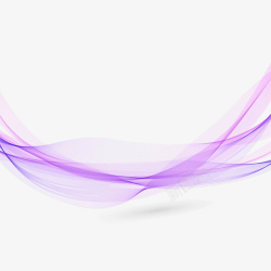 丝柔现代紫色丝柔线条矢量图高清图片