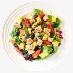 健康代餐蔬菜沙拉高清图片