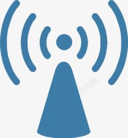 WiFi信号无线发射信号塔图标高清图片