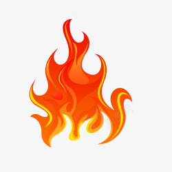 火热标识卡通红色火焰图标高清图片