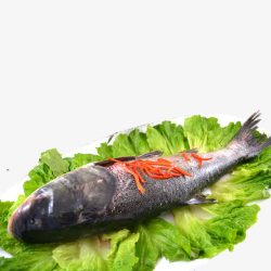 鱼食材产品实物生鲜花鲢鱼高清图片