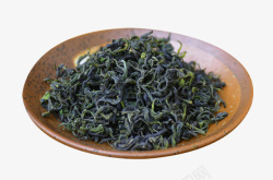 绿茶干茶透明图手工炒制茶叶高清图片