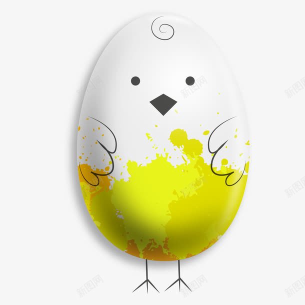 卡通手绘可爱鸡蛋水彩png免抠素材_新图网 https://ixintu.com 可爱彩蛋 可爱鸡蛋 小鸡鸡蛋 矢量素材 矢量鸡蛋 黄色彩蛋