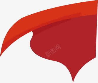 飘动的红色手绘披风png免抠素材_新图网 https://ixintu.com 披风 红色 飘动
