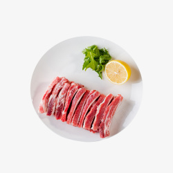 猪指尖肉产品实物生鲜猪肋排高清图片