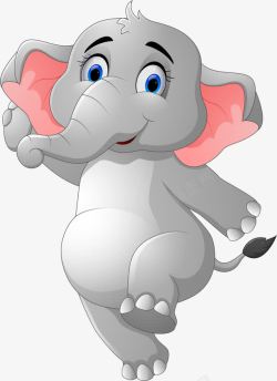大象拥抱图案卡通可爱大象高清图片
