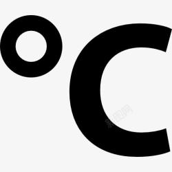 摄氏度符号摄氏度的温度符号图标高清图片