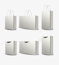 白色购物袋购物袋和手提袋高清图片