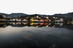 中国安徽黄山宏村夜色高清图片