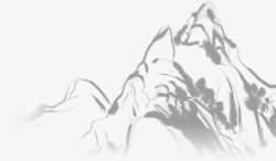 山水风情山水画中国风情元素高清图片