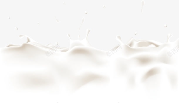 牛奶水花溅起效果png免抠素材_新图网 https://ixintu.com 效果 水花溅起 滴答 牛奶 白色