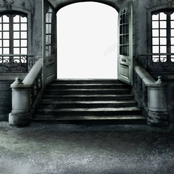 楼梯png免抠素材_新图网 https://ixintu.com 古老 城堡 复古 室内 家具 楼梯