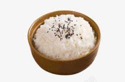 圆碗素材黑芝麻大米饭高清图片