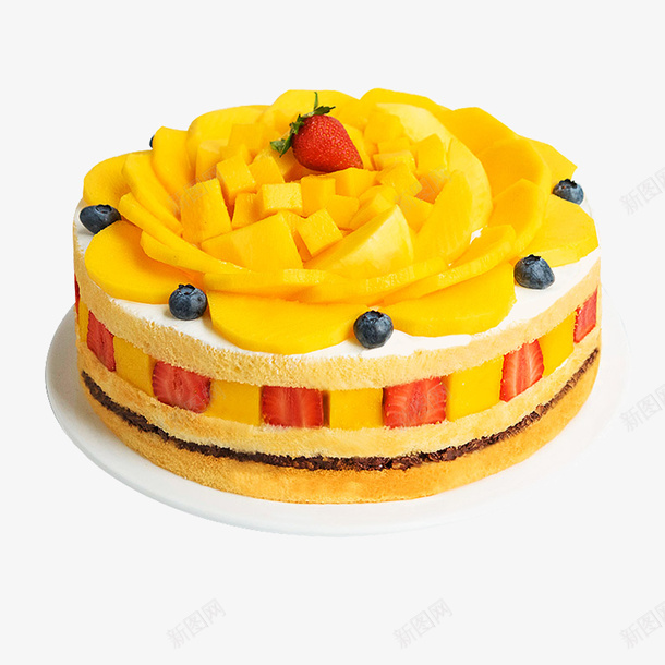 蓝莓蛋糕png免抠素材_新图网 https://ixintu.com 千层蛋糕 水果蛋糕 甜食设计 芒果千层蛋糕 芒果蛋糕 蓝莓水果 蛋糕设计