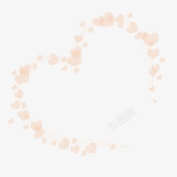 爱心花纹边框素材