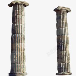 希腊石柱素材