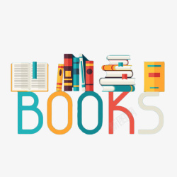 书店商标彩色英文书店logo图标高清图片