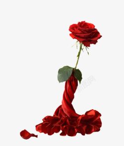 玫瑰花裙子红色玫瑰高清图片