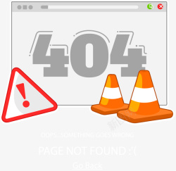 出错提示卡通手绘网站报错网页插画矢量图高清图片