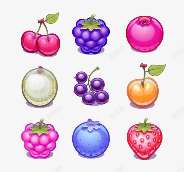 水果小型聚会png免抠素材_新图网 https://ixintu.com 卡通 樱桃 橘子 水果 苹果 草莓 葡萄