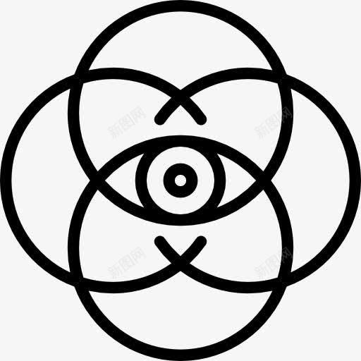 视觉图标png_新图网 https://ixintu.com 多媒体 技术 数字 电子 眼 虚拟现实 视力