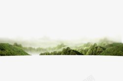 绿色仙境绿色山水风景群山山丘仙高清图片
