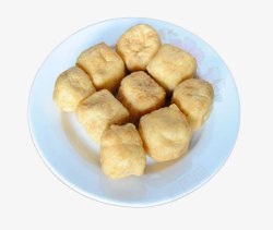 营养无添加美味的豆腐泡片高清图片