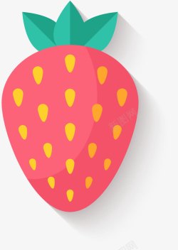 装饰框插画素材微立体草莓装饰图案高清图片
