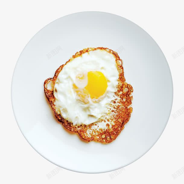 一个煎蛋png免抠素材_新图网 https://ixintu.com 煎蛋 瓷盘 盘子 西式餐盘 西餐盘 餐具 餐盘
