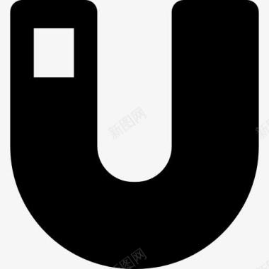文字字母U图标图标