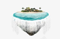 宣传鉅惠旅游项目海滩水夏日创意海报高清图片