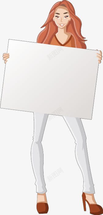 手拿白色写字板的卡通人物png免抠素材_新图网 https://ixintu.com 创意店招宣传素材 手拿白色写字板的卡通人物 醒目海报模板