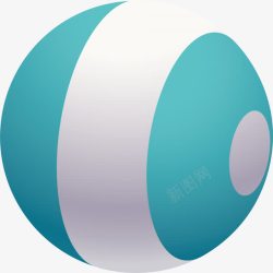 彩色立体球3D立体球素材