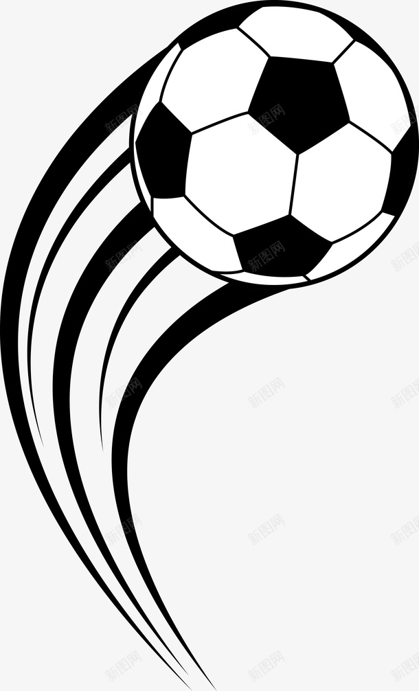 卡通飞舞足球图图标png_新图网 https://ixintu.com 体育器材 动感 卡通足球 手绘足球 球 矢量足球 足球 足球图 足球徽章 足球手绘 运动 速度 飞起的