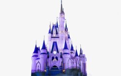紫色欧式城堡素材