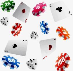 简约扑克牌扑克牌色子娱乐图标高清图片