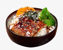 日式咖哩饭烤鳗鱼饭高清图片