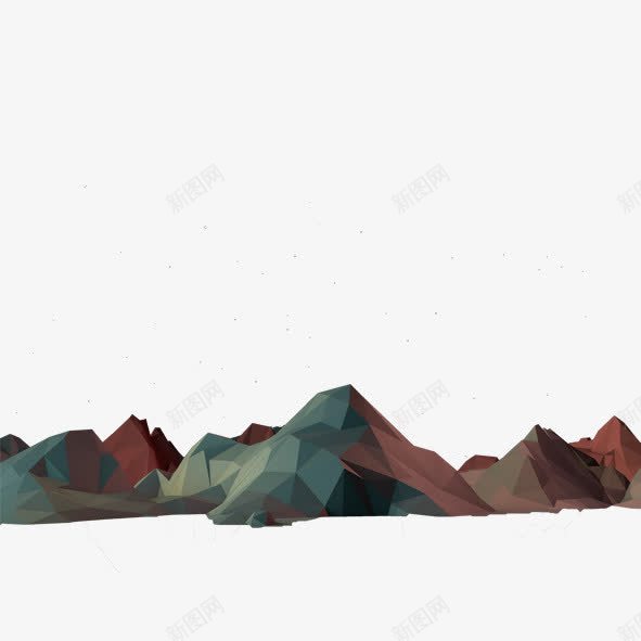 几何山峰png免抠素材_新图网 https://ixintu.com 几何山峰 山脉自然景色 崇山峻岭 树林 立体设计 风景图片素材