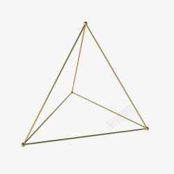 3D立体户型图三角体的立体几何高清图片