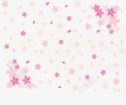 花瓣透明樱花粉色背景底纹高清图片