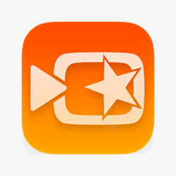 拍摄视频框小影橙色渐变logo图标高清图片