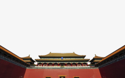 中式宫墙中国传统霸气辉宏宫墙正面高清图片