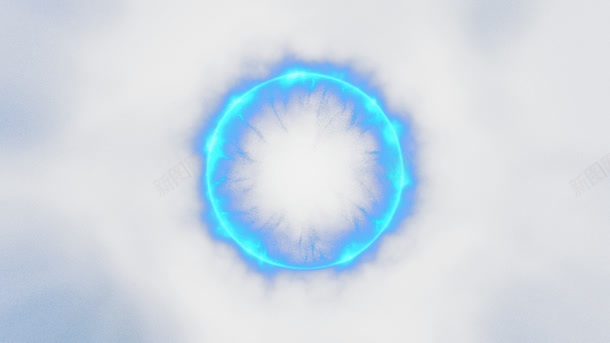 蓝色水墨痕迹光圈粒子png免抠素材_新图网 https://ixintu.com 动感 大气 旋涡 星系 曲线 浮动 粒子 粒子光效 透明